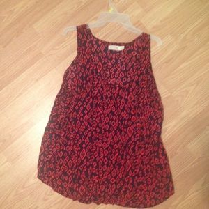 Faded Glory scoop neck sleeveless tribal print top